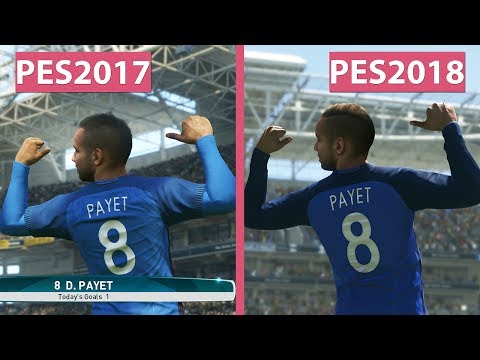 PES 2018 | Pro Evolution Soccer 2018 Beta vs. PES 2017 Graphics Comparison