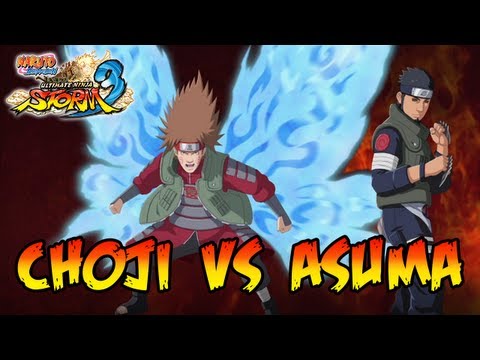 Naruto Shippuden Ultimate Ninja Storm 3 - X360 / PS3 - Great ninja War Choji VS Asuma (Reanimation)