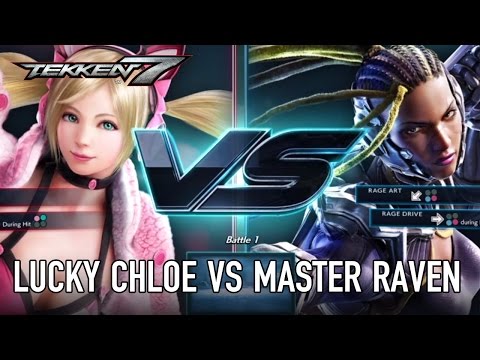 Tekken 7 - PS4/XB1/PC - Lucky Chloe VS Master Raven (Character Gameplay)