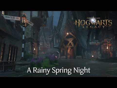 Hogwarts Legacy - A Rainy Spring Night [ASMR] [4K]
