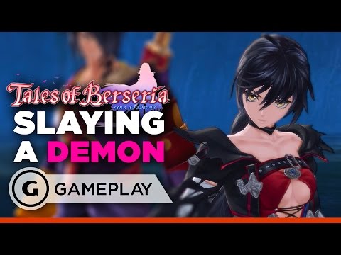 Tales of Berseria - Fighting a Boss Demon Gameplay