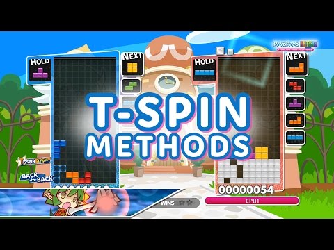 Puyo Puyo Tetris: T-Spin Methods Tutorial
