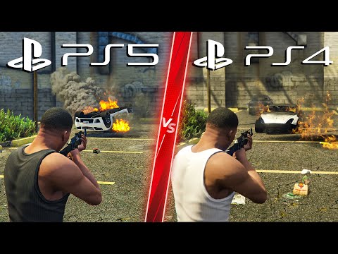 GTA 5 Next Gen Remastered PS5 VS PS4 - Direct Comparison! Attention to Detail &amp; Graphics! ULTRA 4K