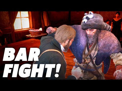 Red Dead Redemption 2 - Drunken Bar Fight Gameplay