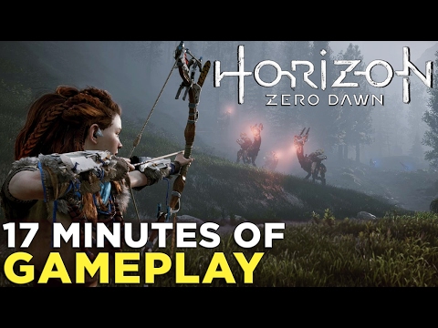 17 Minutes of HORIZON: ZERO DAWN Robot Hunting Gameplay