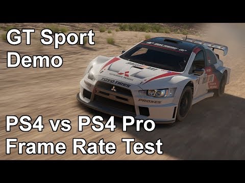 Gran Turismo Sport PS4 vs PS4 Pro Frame Rate Test (Demo)