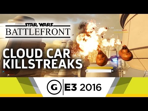 Star Wars Battlefront Bespin Cloud Car Dogfighting Gameplay - E3 2016