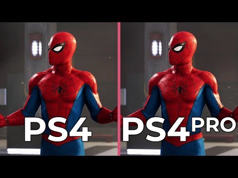[4K] Marvel&#039;s Spider Man – PS4 vs. PS4 Pro Graphics Comparison &amp; PS4 Frame Rate Test