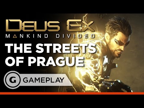 The Streets of Prague Gameplay - Deus Ex: Mankind Divided