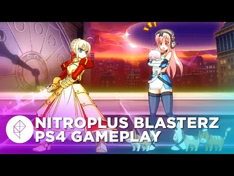 Nitroplus Blasterz PS4 Gameplay: Super Sonico vs. Saber (Fate/stay night)