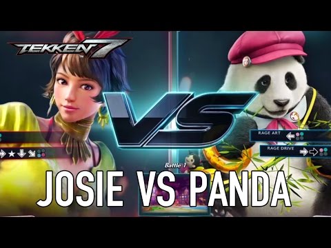 Tekken 7 - PS4/XB1/PC - Josie VS Panda (Character Gameplay)
