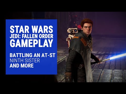 Jedi: Fallen Order Gameplay Highlights: Battling an AT-ST, Ninth Sister Battle, and More