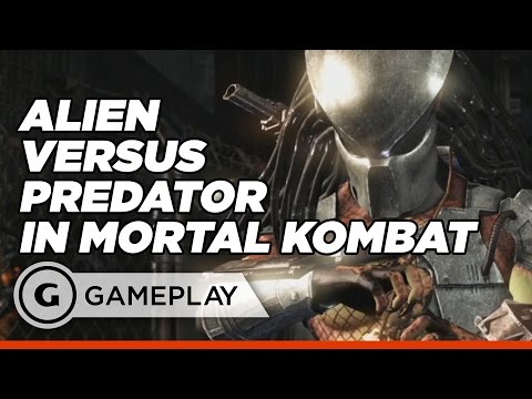 Epic Alien vs. Predator Battle - Mortal Kombat XL Official Gameplay