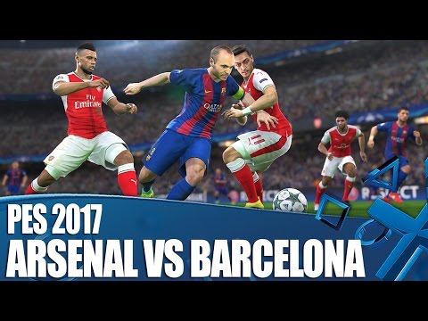 PES 2017 New PS4 Gameplay - Arsenal vs Barcelona