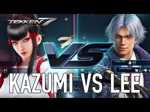 Tekken 7 - PS4/XB1/PC - Kazumi VS Lee (Character Gameplay)