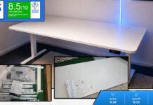 SONGMICS höhenverstellbarer Schreibtisch mit 180 × 80 cm im Test
