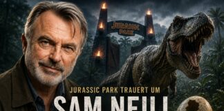Schauspiellegende Sam Neill (KI)